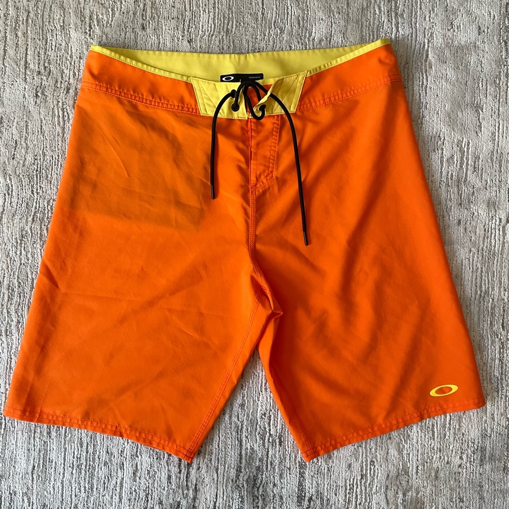 Mens Oakley Swim Shorts, Orange